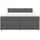 vidaXL Boxspringbett, mit Matratze Dunkelgrau 180x200 cm Stoff