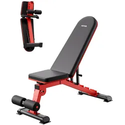 VEVOR Hantelbank Sit-Up-Bank Home Gym Krafttraining Verstellbar Faltbar