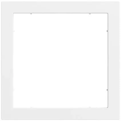 Gira 028972 Adapterrahmen mit quadratischem Ausschnitt (55 x 55 mm), System 70, reinweiß seidenmatt (lackiert)