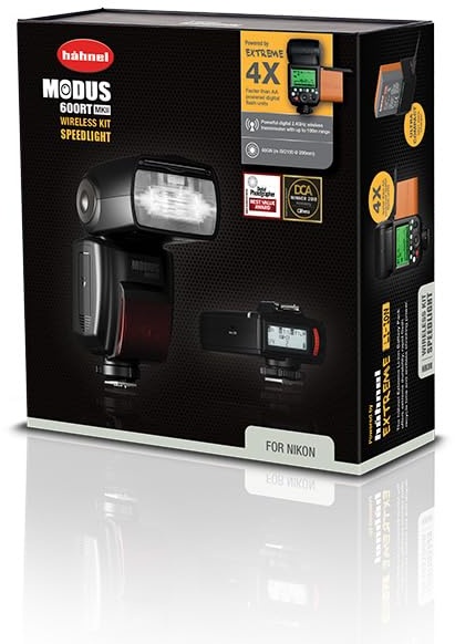 Hahnel Modus 600RT MK II Wireless Kit für Sony Slave-Blitz, Schwarz, 1,5 s, Sony, 5600 K, -7 – 90 °