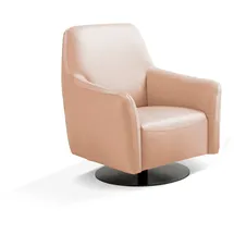 Egoitaliano Sessel Felicity Leder 77 x 88 x 85 cm Beige mit Wippfunktion