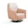 Egoitaliano Sessel Felicity Leder 77 x 88 x 85 cm Beige mit Wippfunktion