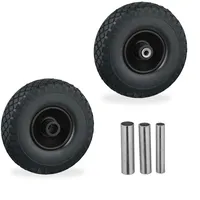 Relaxdays 2er Set 3.00-4 Vollgummi,