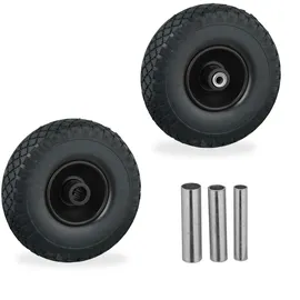 Relaxdays 2er Set 3.00-4 Vollgummi,