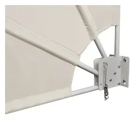vidaXL Faltbarer Balkonfächer 140 x 140 cm creme