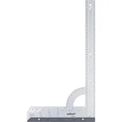 Wolfcraft Universalwinkel 500 mm – Multifunktionales Messwerkzeug zum Messen, Anreißen und Zeichnen