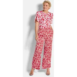 GOLDNER Druckhose Schlupfhose rot/weiß 38