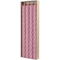 Richard Wenzel RUSTIC TWIST Stabkerzen 350 x 28 mm Antikrosa 4 St.