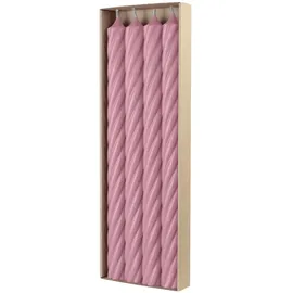 Richard Wenzel RUSTIC TWIST Stabkerzen 350 x 28 mm Antikrosa 4 St.