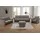 DOMO collection Sessel Pina Mikrofaser 99 x 95 x 88 cm Grau