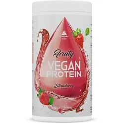 PEAK Fruity Vegan Protein - 400g - Geschmack Strawberry I 20 Portionen I Clear Protein I Proteinquelle: Erbsenhydrolysat + Aminosäuren I fettfrei I perfekte Löslichkeit 400 g