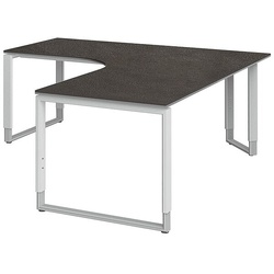 röhr Winkel-Schreibtisch »Objekt Plus« 90° Winkel rechts grau, 180x82x80 cm