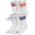adidas 3-Streifen Essentials Cushioned Crew Socken 6er Pack White/Active Maroon/Fox Orange/Dark Blue 40-42