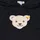 Steiff Kinder Hoodie - Sweatshirt mit Kapuze, Teddy-Applikation, Cotton Stretch Dunkelblau 128