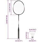 vidaXL Badmintonschläger, (Nicht bespannt)