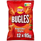 WESKEY Lay ́s Bugles Paprika – Herzhafter Mais-Snack mit Paprika-Geschmack – (12 x 95 g)