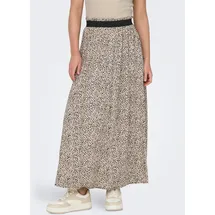 Only Maxirock Damen Bedruckt Silber/Schwarz 38