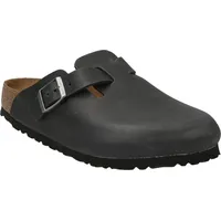 Birkenstock Boston Nubukleder geölt schmal schwarz 46