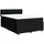 vidaXL Boxspringbett mit Matratze Schwarz 140x200 cm Stoff