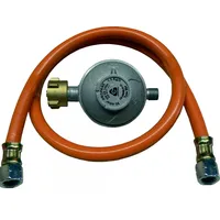 TGO Anschlußgarnitur Standard Flasche 1/4“ 50mbar Druckminderer Gasgrill Gas
