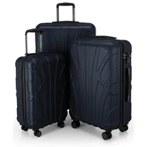 suitline Koffer-Set 3-tlg. dunkelblau