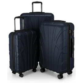 suitline Koffer-Set 3-tlg. dunkelblau