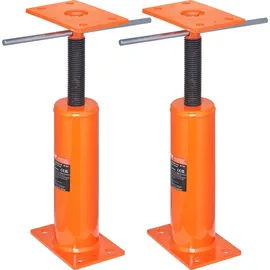 Vevor Wagenheber für den Hausgebrauch, 2er-Pack, Höhenbereich von 30,5 bis 40,6 cm, maximale Tragkraft pro Einheit: 40,6 kg, verstellbarer Stützbalken, zum Nivellieren, Teleskop-Stahlheber vorübergehende Unterstützung