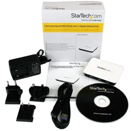 Startech ST3300U3S (USB-C, 3 Ports), Dockingstation + USB Hub, Schwarz