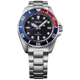 Seiko SNE595P1 Prospex Sea Herren-Solaruhr für Taucher Blau/Rot