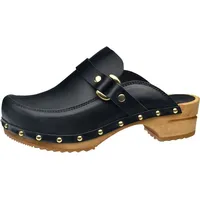 Sanita Comfortwear Clog "Wood-Lillen Open" in Schwarz | Gr.: 36