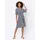 Heine Druckkleid Etuikleid Marine/Ecru 34