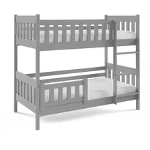 masseno Etagenbett Lucia 80 x 160 cm Kiefer massiv grau