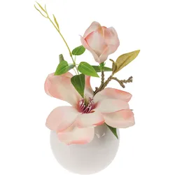 Kunstpflanze MAGNOLIE - bunt