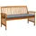 vidaXL Gartenbank 146 x 60 x 90 cm Grau