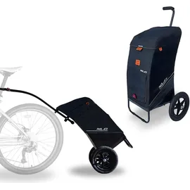 XLC BS-L05 Bike Shopping Trolley mit Hochdeichsel schwarz 2021