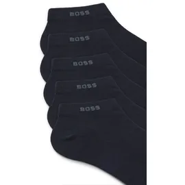 Boss Sneakersocken mit Label-Detail im 5er-Pack, Marine,