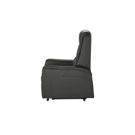 Hukla Fernsehsessel Dean Leder 70 x 107 x 88 cm Schwarz elektrisch