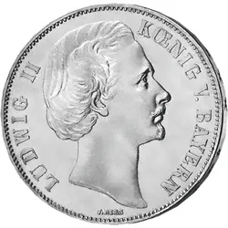 Bayerischer Silbertaler vom Märchenkönig Ludwig II.