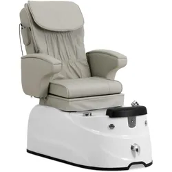 physa Fußpflegestuhl elektrisch - mit beleuchteter Fußwanne und Massagefunktionen - 105 W - 150 kg - beige