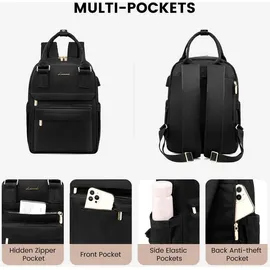 LOVEVOOK Mini Rucksack Schwarz