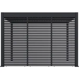 Paragon Lamellen Sichtschutz für Pergola Grand Tuscan 12 114 x 2,34 m Grau