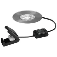 Brumberg Einbaudownlight 1 rund nickel mat