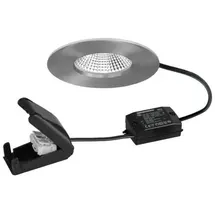Brumberg Einbaudownlight 1 rund nickel mat