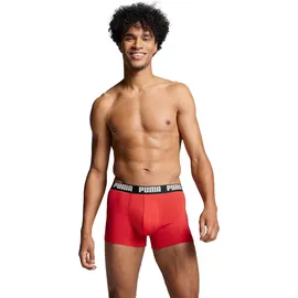 Puma MEN EVERYDAY BOXER 6P ECOM in Grau/Schwarz/Rot | Gr.: XL