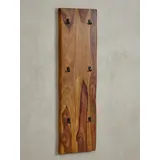 KADIMA DESIGN Wandgarderobe Sheesham 40 x 140 x 7 cm Braun