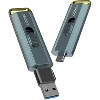 1TB Externe Festplatte Bis Zu 2100Mb/S USB 3.2 Gen2X2 Dual Interface Externe Tra