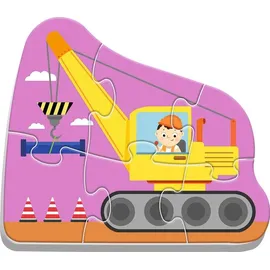 Trefl Baby-Puzzle Fahrzeuge auf dem Bau 4in1 (3,4,5,6 Teile)