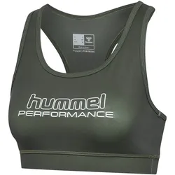 hummel hmlTE FUNDAMENTAL Sport-BH Damen 6426 - climbing ivy XL