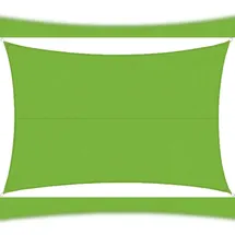 casa pura Wasserabweisendes Sonnensegel rechteckig 500 x 700 cm Hellgrün