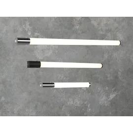 Trio LED Wandlampen Bad 2er Set mit Steckdose & Schalter Schwarz 79cm